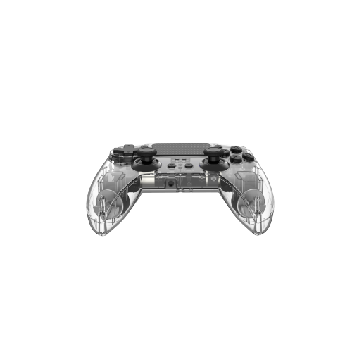Pengontrol PS4 Nirkabel Jarak Jauh Hitam Transparan Bluetoote